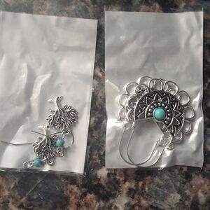 Silver and Turquoise Earrings